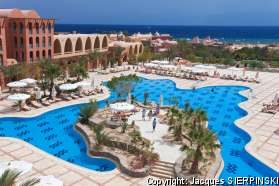 Egypte, Sinai, Mer Rouge, golfe d'Aqaba, Taba, hotel Hyatt Regency, piscine